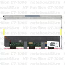 Матрица для ноутбука HP Pavilion G7-1006 (1600x900 HD+) TN, 40pin, Матовая
