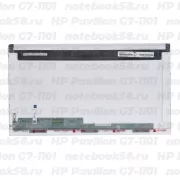 Матрица для ноутбука HP Pavilion G7-1101 (1600x900 HD+) TN, 40pin, Матовая