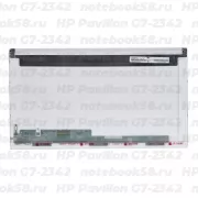 Матрица для ноутбука HP Pavilion G7-2342 (1600x900 HD+) TN, 40pin, Глянцевая