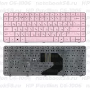 Клавиатура для ноутбука HP Pavilion G6-1006 Розовая