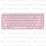 Клавиатура для ноутбука HP Pavilion G6-1012 Розовая