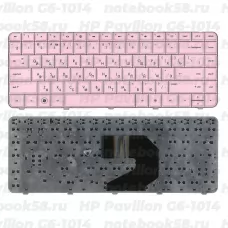 Клавиатура для ноутбука HP Pavilion G6-1014 Розовая