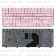 Клавиатура для ноутбука HP Pavilion G6-1016 Розовая