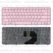 Клавиатура для ноутбука HP Pavilion G6-1209er Розовая