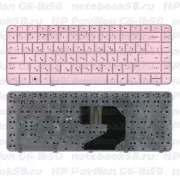 Клавиатура для ноутбука HP Pavilion G6-1b50 Розовая