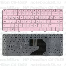 Клавиатура для ноутбука HP Pavilion G6-1b59 Розовая