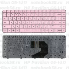 Клавиатура для ноутбука HP Pavilion G6-1d11 Розовая