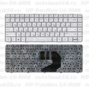 Клавиатура для ноутбука HP Pavilion G6-1008 Серебристая