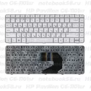 Клавиатура для ноутбука HP Pavilion G6-1101sr Серебристая