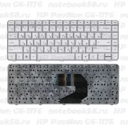 Клавиатура для ноутбука HP Pavilion G6-1176 Серебристая