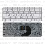 Клавиатура для ноутбука HP Pavilion G6-1263sr Серебристая
