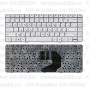 Клавиатура для ноутбука HP Pavilion G6-1330sr Серебристая