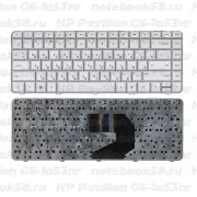 Клавиатура для ноутбука HP Pavilion G6-1a53nr Серебристая