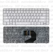 Клавиатура для ноутбука HP Pavilion G6-1b49 Серебристая