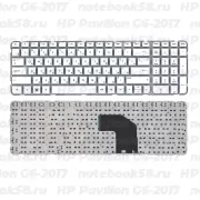 Клавиатура для ноутбука HP Pavilion G6-2017 Белая, без рамки