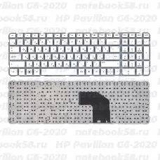 Клавиатура для ноутбука HP Pavilion G6-2020 Белая, без рамки