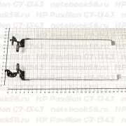 Петли матрицы для ноутбука HP Pavilion G7-1343 (левая + правая)