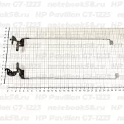 Петли матрицы для ноутбука HP Pavilion G7-1223 (левая + правая)