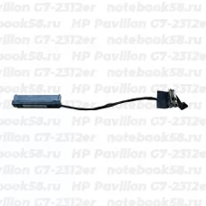 Шлейф жесткого диска для ноутбука HP Pavilion G7-2312er (6+7pin)
