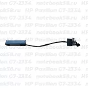 Шлейф жесткого диска для ноутбука HP Pavilion G7-2334 (6+7pin)