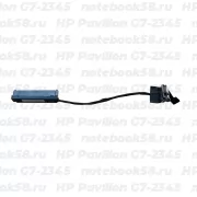 Шлейф жесткого диска для ноутбука HP Pavilion G7-2345 (6+7pin)
